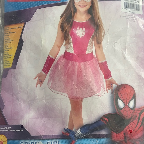 Girl’s Pink Tutu Spidergirl Costume - Picture 2 of 3